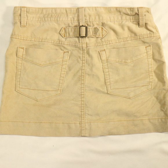 GAP JEANS Limited Edition Tan Mini Skirt Sz 4 - Picture 3 of 8